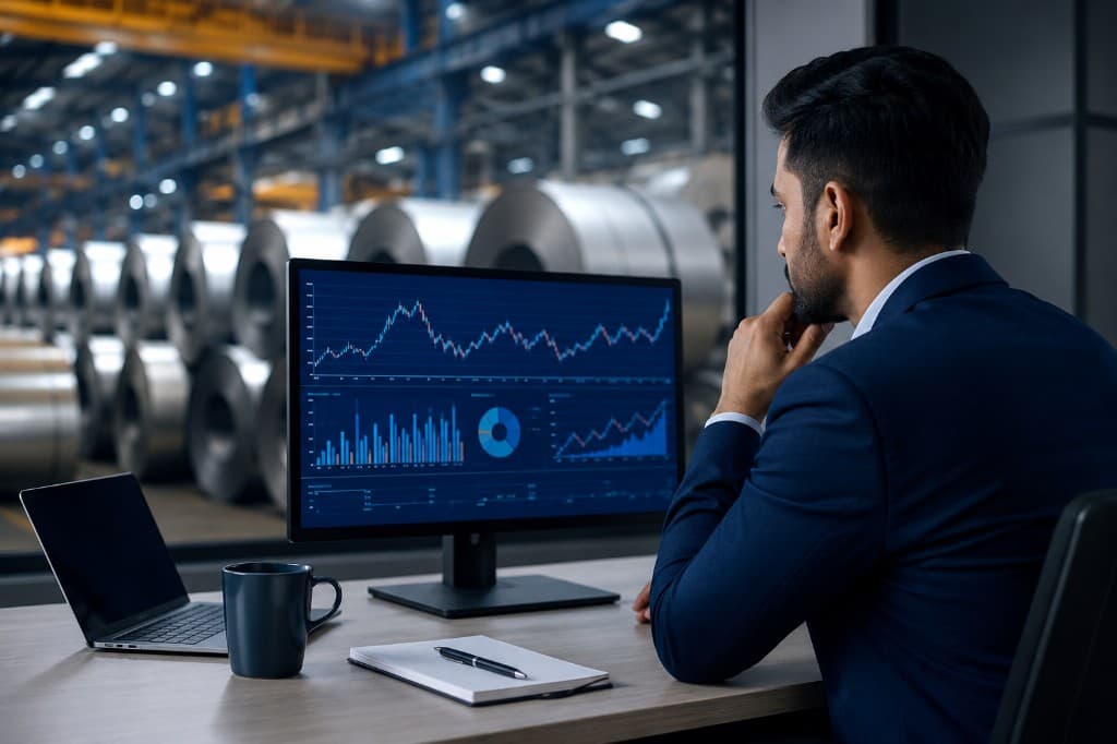 Steel price trends India 2026 infographic